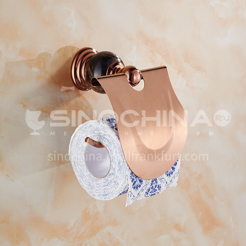 Bathroom rose gold stainless steel tissue holder